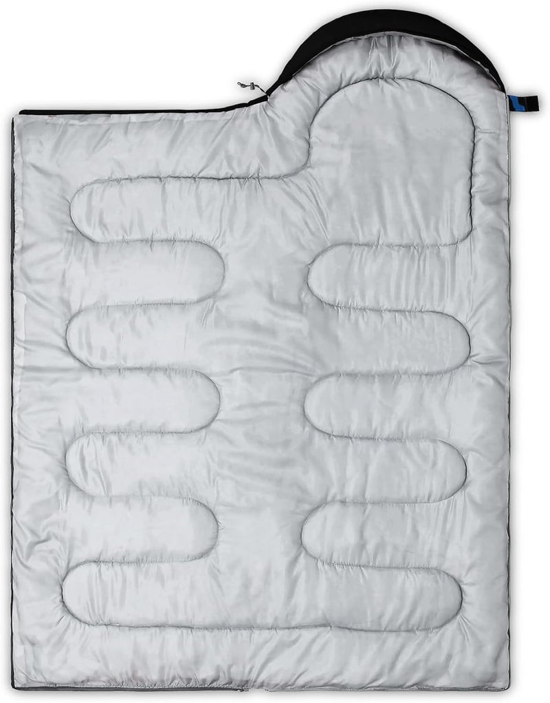 QOOMO Camping Sleeping Bags,3 Season Warm & Cool Weather,Lightweight,Waterproof Sleeping Bags for Adults & Kids,Traveling,and Outdoors,Camping Gear Equipment - Image 5